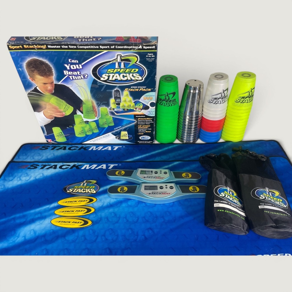 Speed Stacks Stack Pack Sport Stacking Set with Mats Timers and Cups